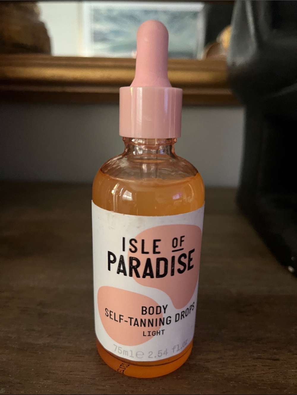 Isle of Paradise Body Self-Tanning Drops - Pink Dropper, Orange Liquid